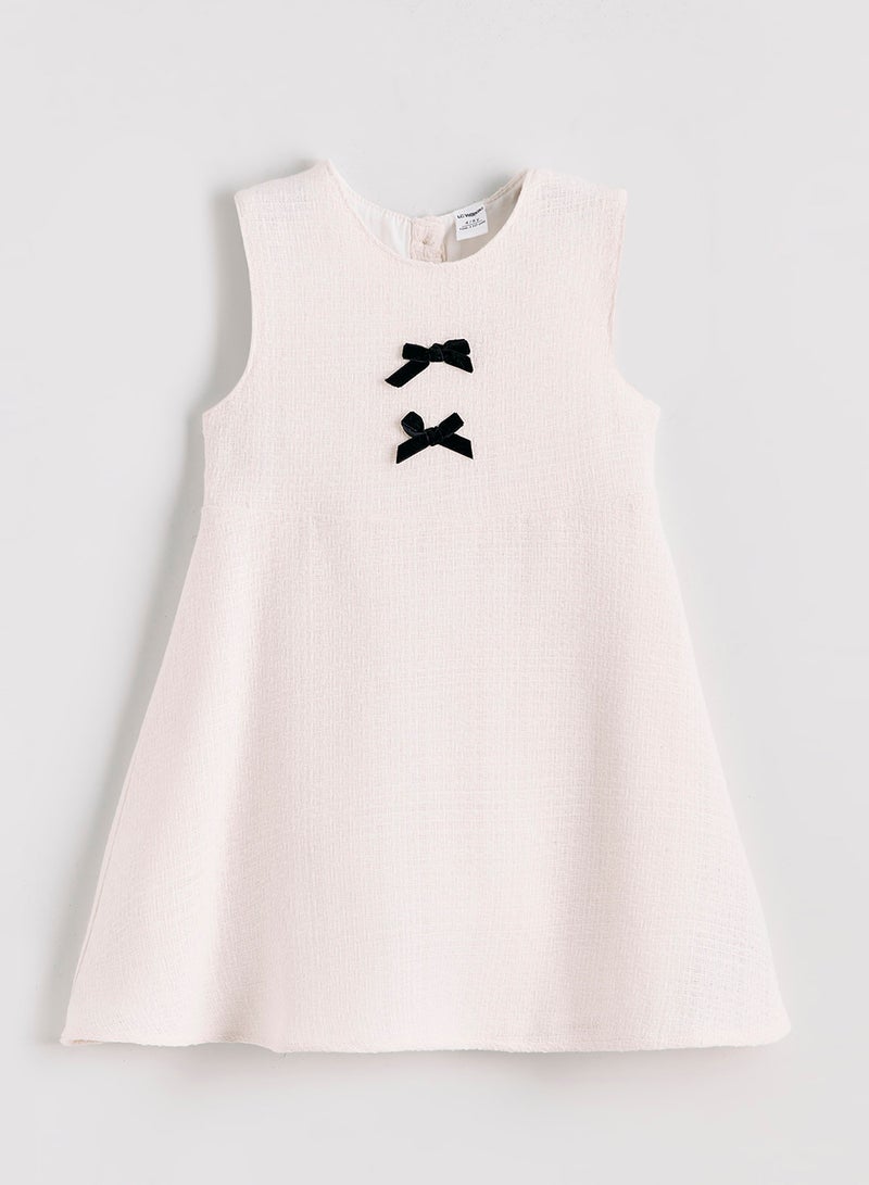 ال سي وايكيكي فستان بناتي مطبوع فيونكة - Image 1